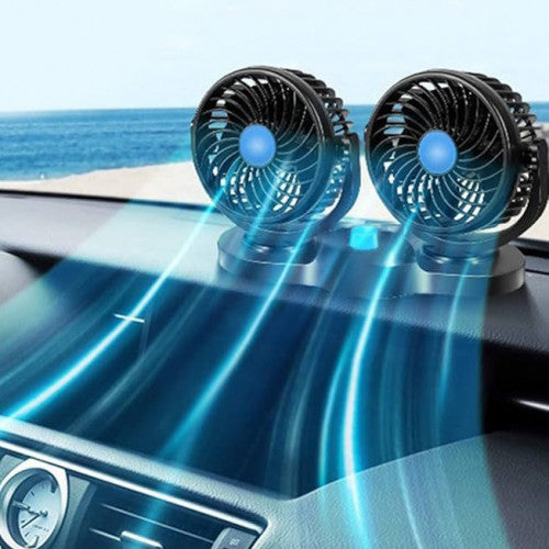 🌬️💨 Mini ventilador doble ! 🔥🚗